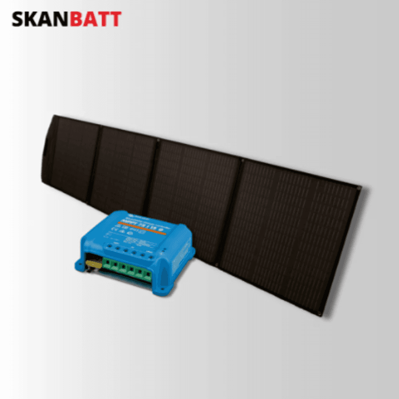 SKANBATT Solcellepakke - 220W Sammenleggbart - Victron MPPT 15A