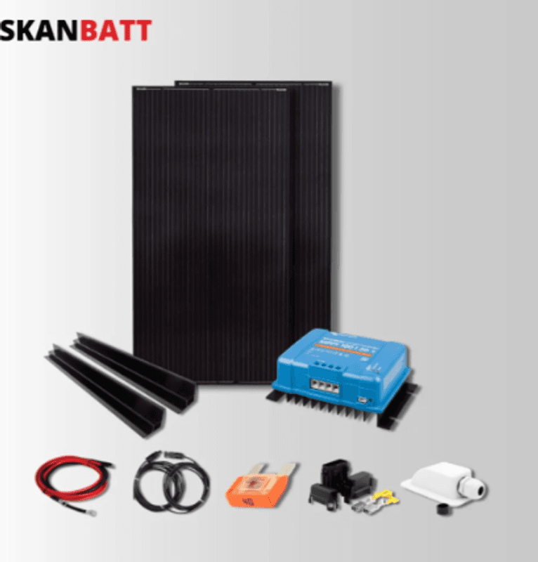 SKANBATT Solcellepakke - 440w Rammepanel (HighVolt) - Victron MPPT 30A