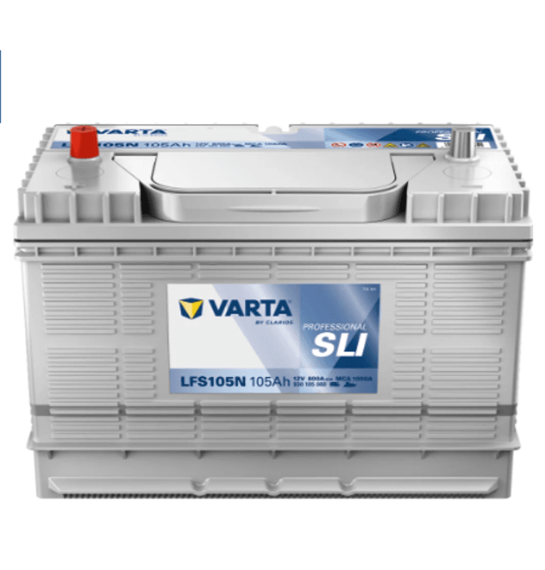 VARTA Fritidsbatteri 12V 105AH 800CCA (330x172x238mm) +midtstilt LFS105N (820054)