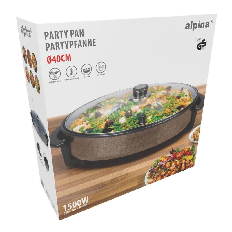 Alpina Elektrisk stekepanne Ø40cm 1500W