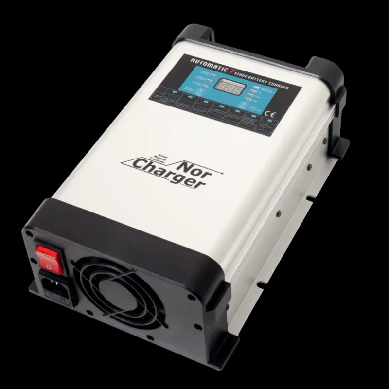 NOR CHARGER Pro Serie Elektronisk Batterilader 12V 60A - 2 Kanaler