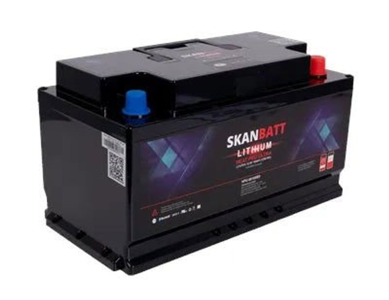 SKANBATT Lithium HEAT PRO Ultra 12V 100AH CAN Bus 300A (<3s) Bestselger!