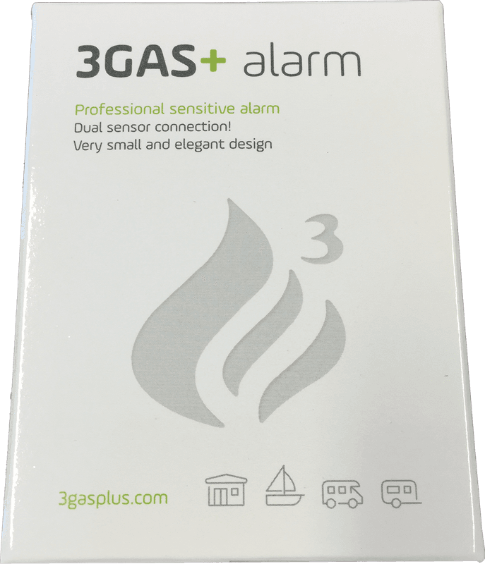 Gassalarm 3GAS+ 12V  Gassalarm for bobil og campingvogn (LPG, CO og gasser)